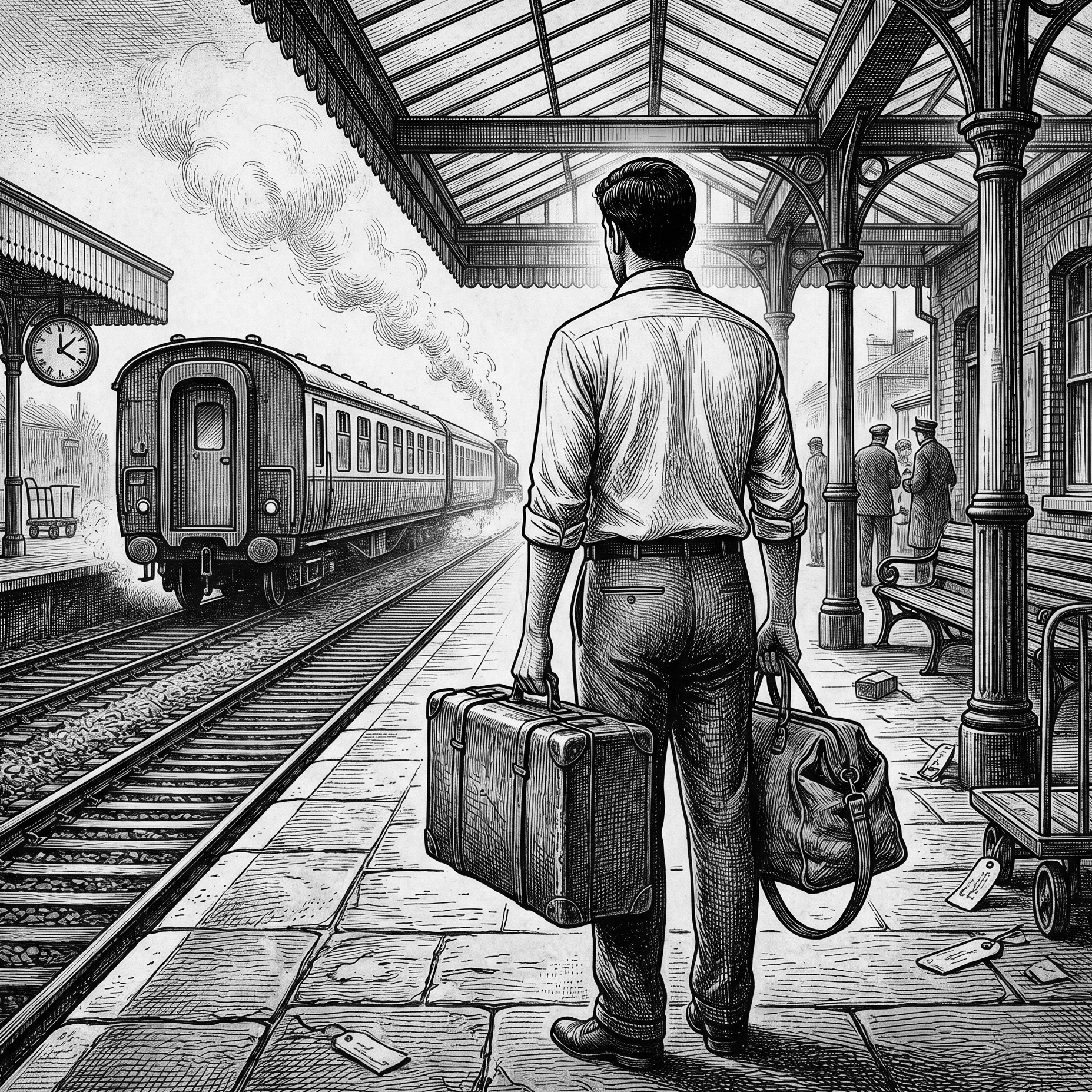 Executives reviewing media performance metrics